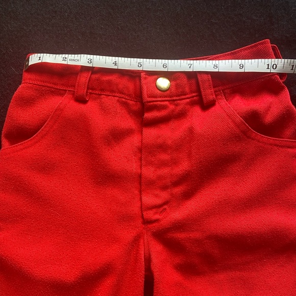 Vintage 1970’s Gender Neutral Red Bell Bottom Trousers! - Picture 8 of 11